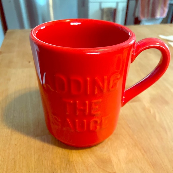 Kate spade Lenox red coffee mug cup - Picture 1 of 4